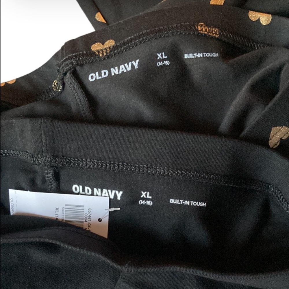NWT OLD NAVY Girls Jersey Leggings Bundle Set of 2 Sz XL - Picture 3 of 3
